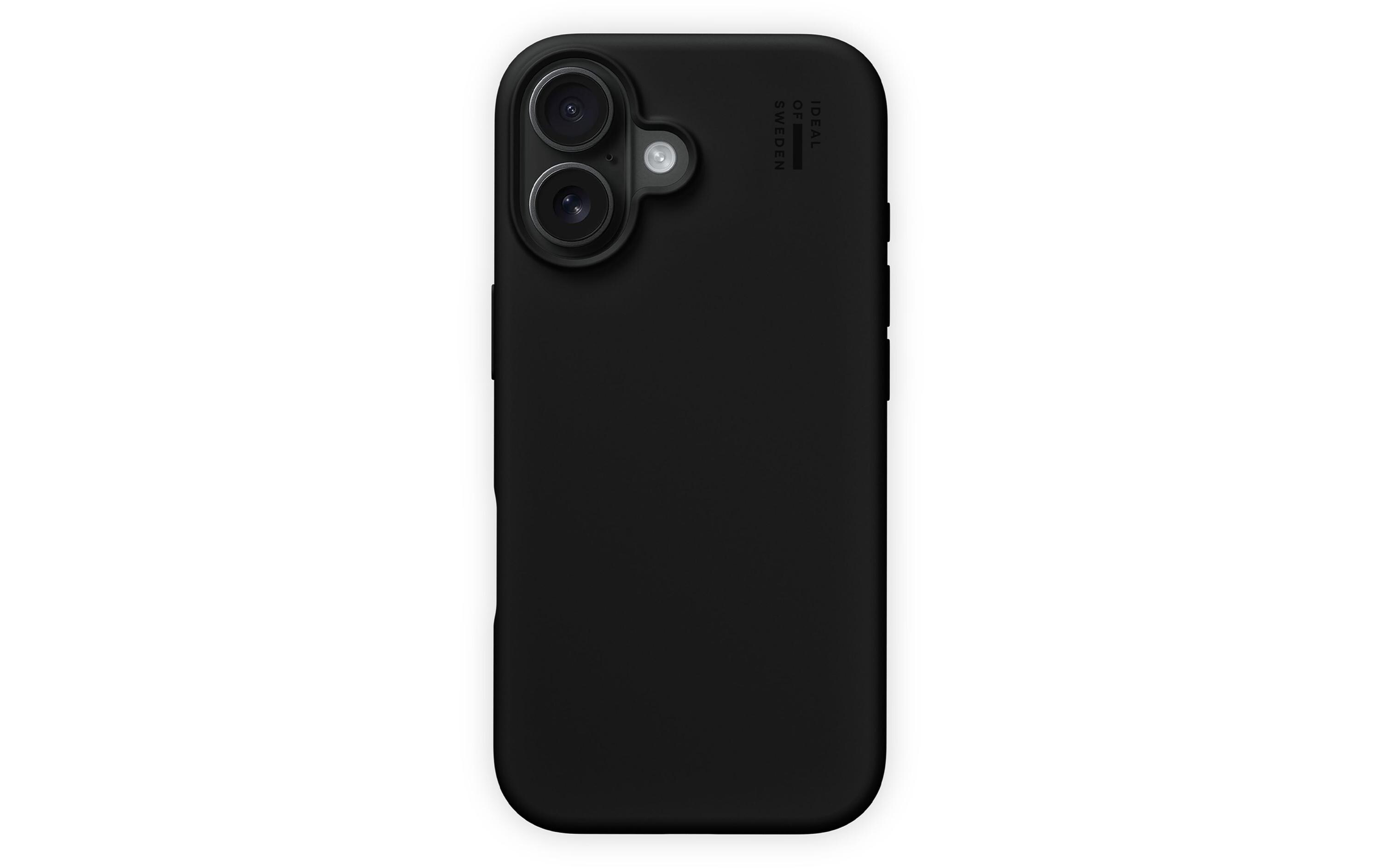 Back Cover Silicone iPhone 16 SchwarzBackcover für das Apple iPhone 16