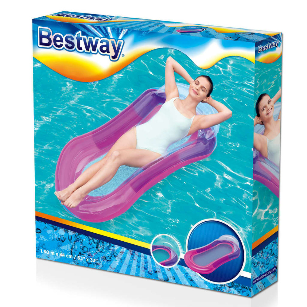Chaise longue gonflable de piscine aqua lounge