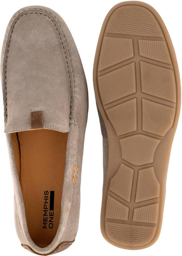 Memphis One suède mocassins taupe