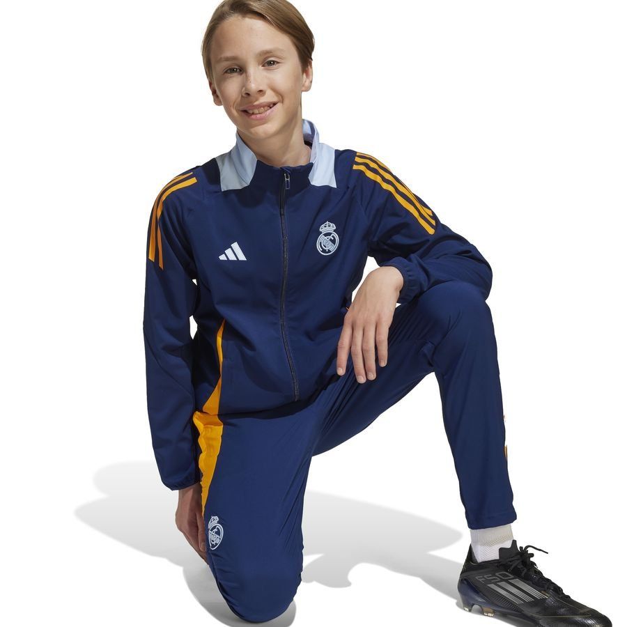 Real Madrid Veste d'Entraînement Presentation Tiro 24 - Bleu/Crew Orange/Bleu Enfant