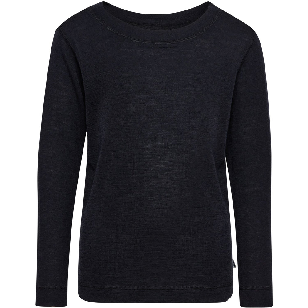 Køb Hummel Black Jr Uld Rib T-Shirt L/S