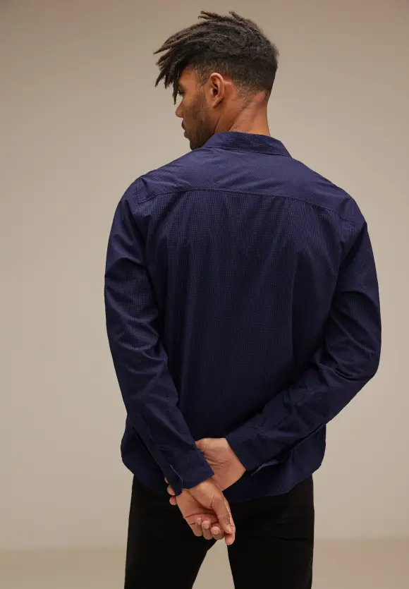 Cooles Baumwollhemd - brilliant true blue