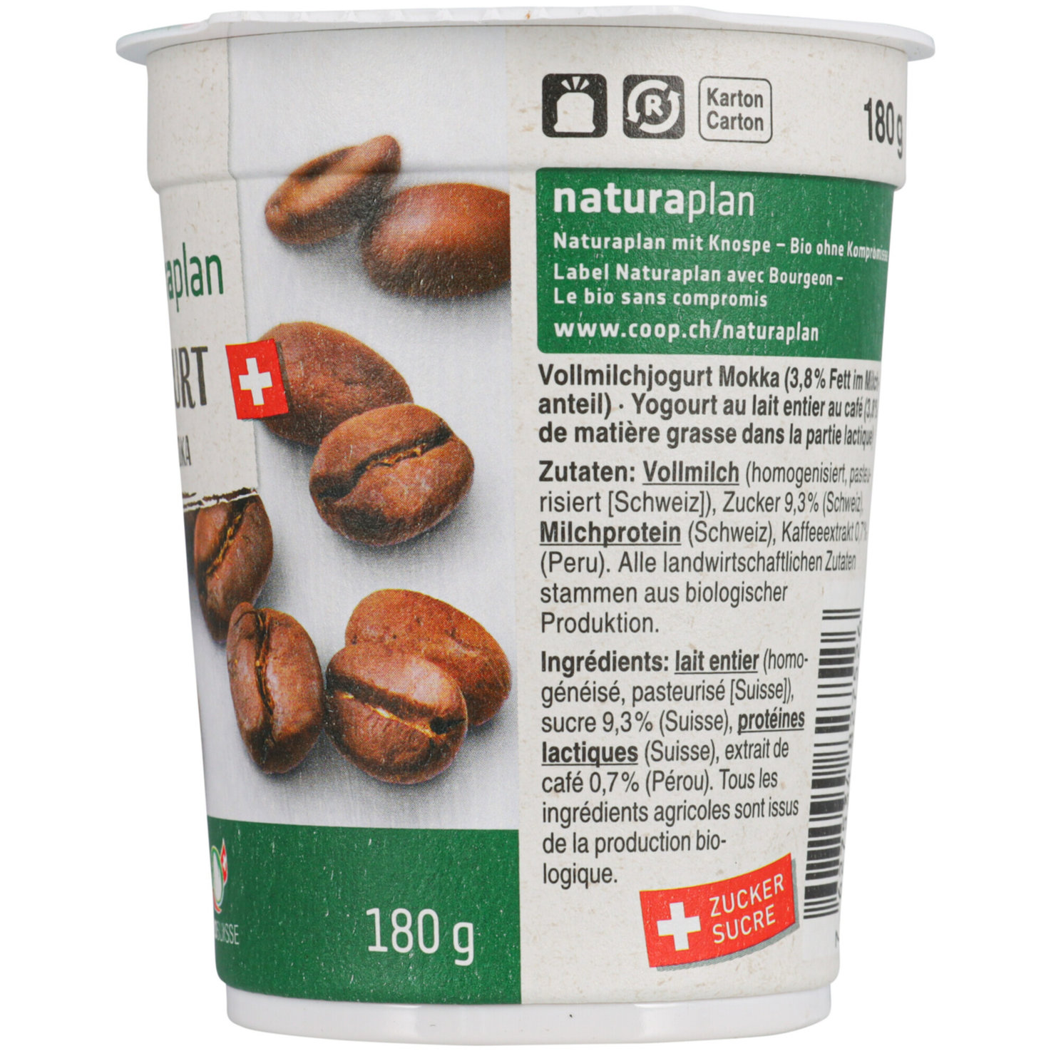 Naturaplan Bio Fairtrade Joghurt Mokka 2x180g