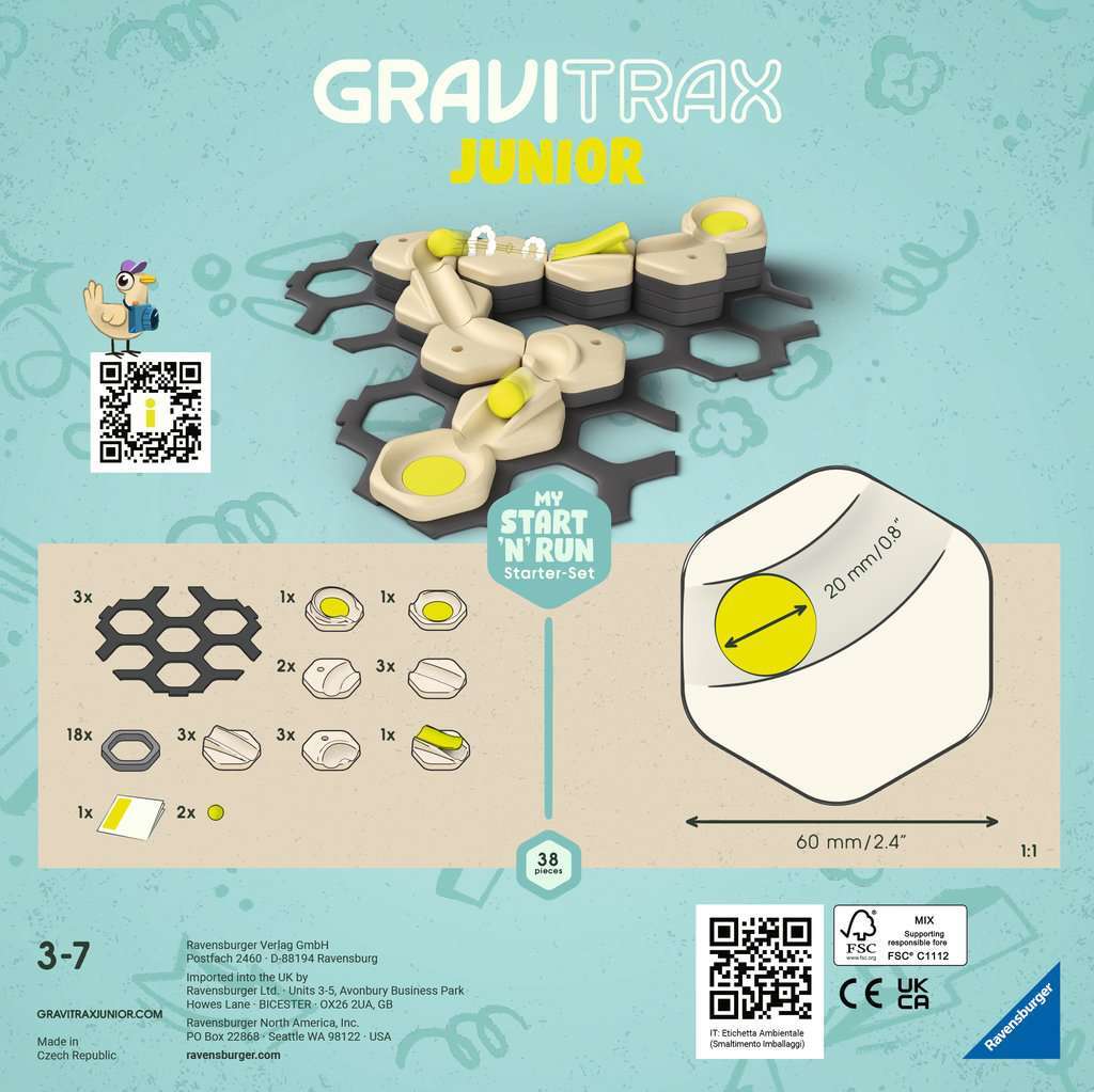 Ravensburger Spiel GraviTrax Junior Starter-Set S Start and Run