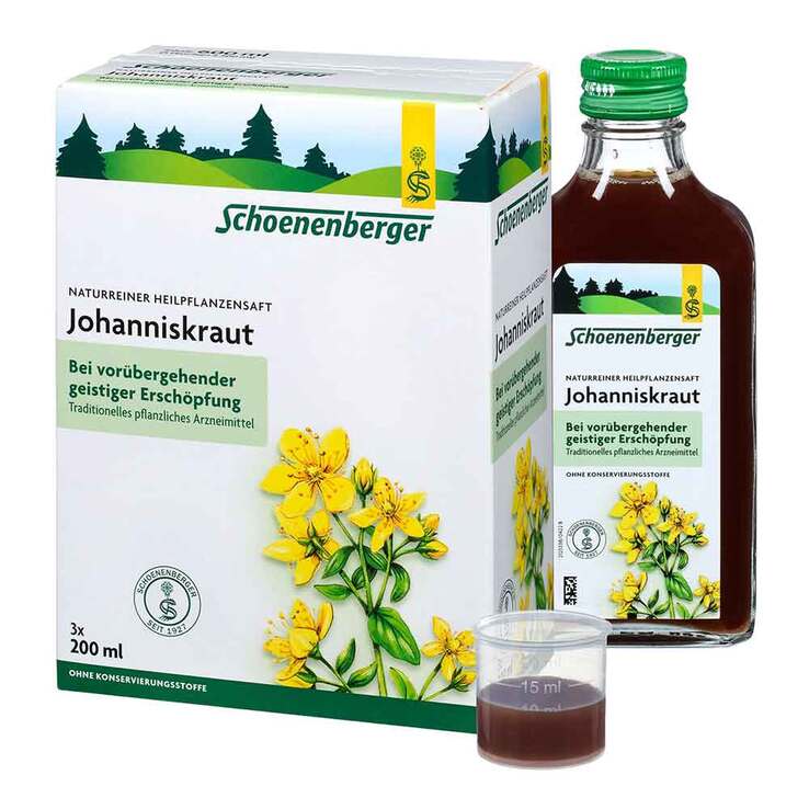 Johanniskraut Saft Schoenenberger, 3X200 ml