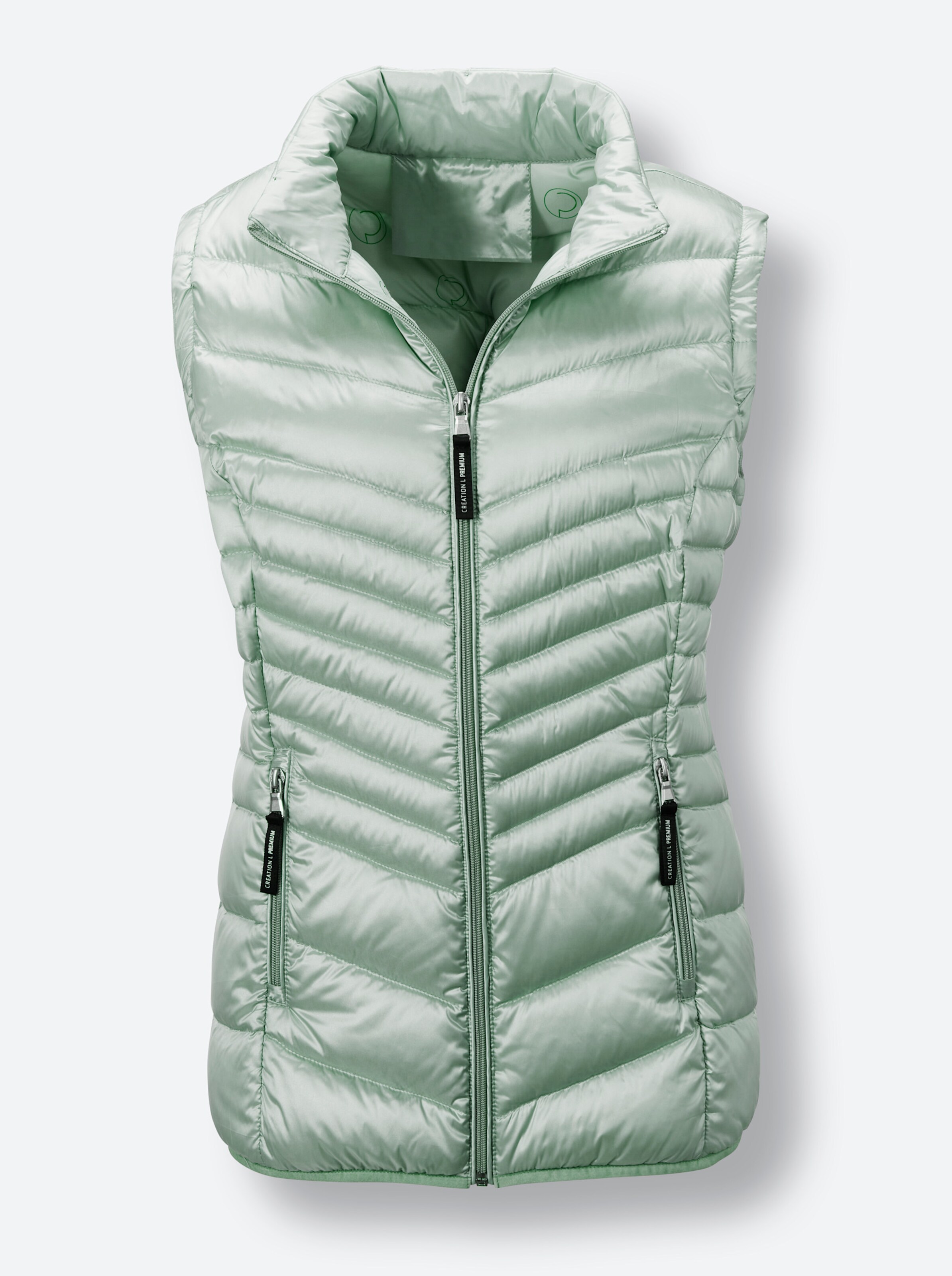 CREATION L PREMIUM 2-in-1-Daunenjacke in kalkmint