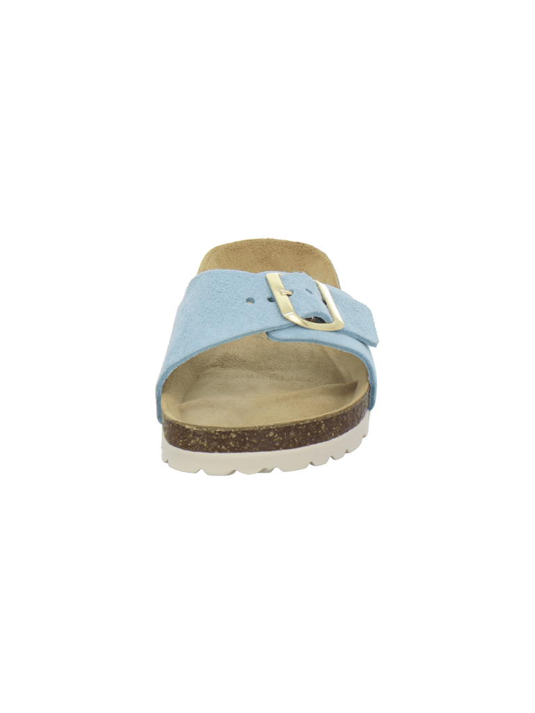 modische Pantoletten Damen hellblau