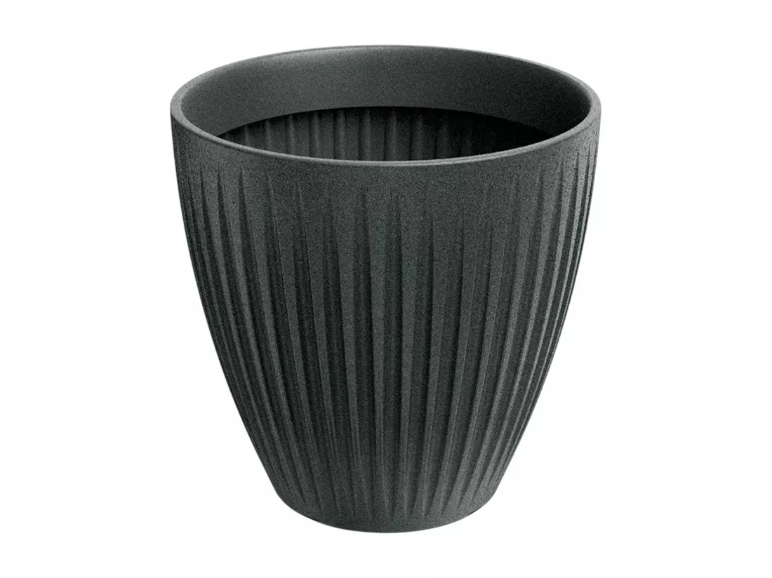Pot de fleurs Latia Round MIDL Ø48x48 granit graphite