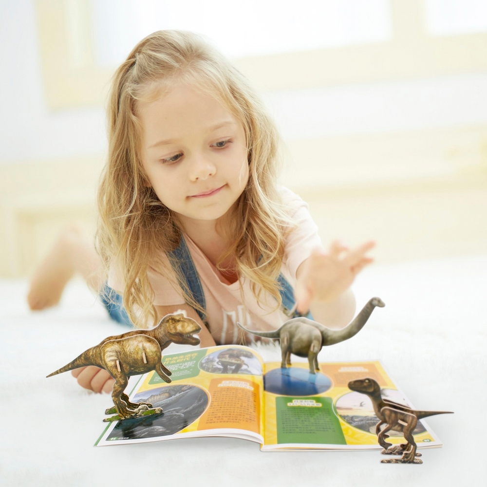 National Geographic Kids: 43-teiliges 3D-Puzzle „Dinosaurierpark“