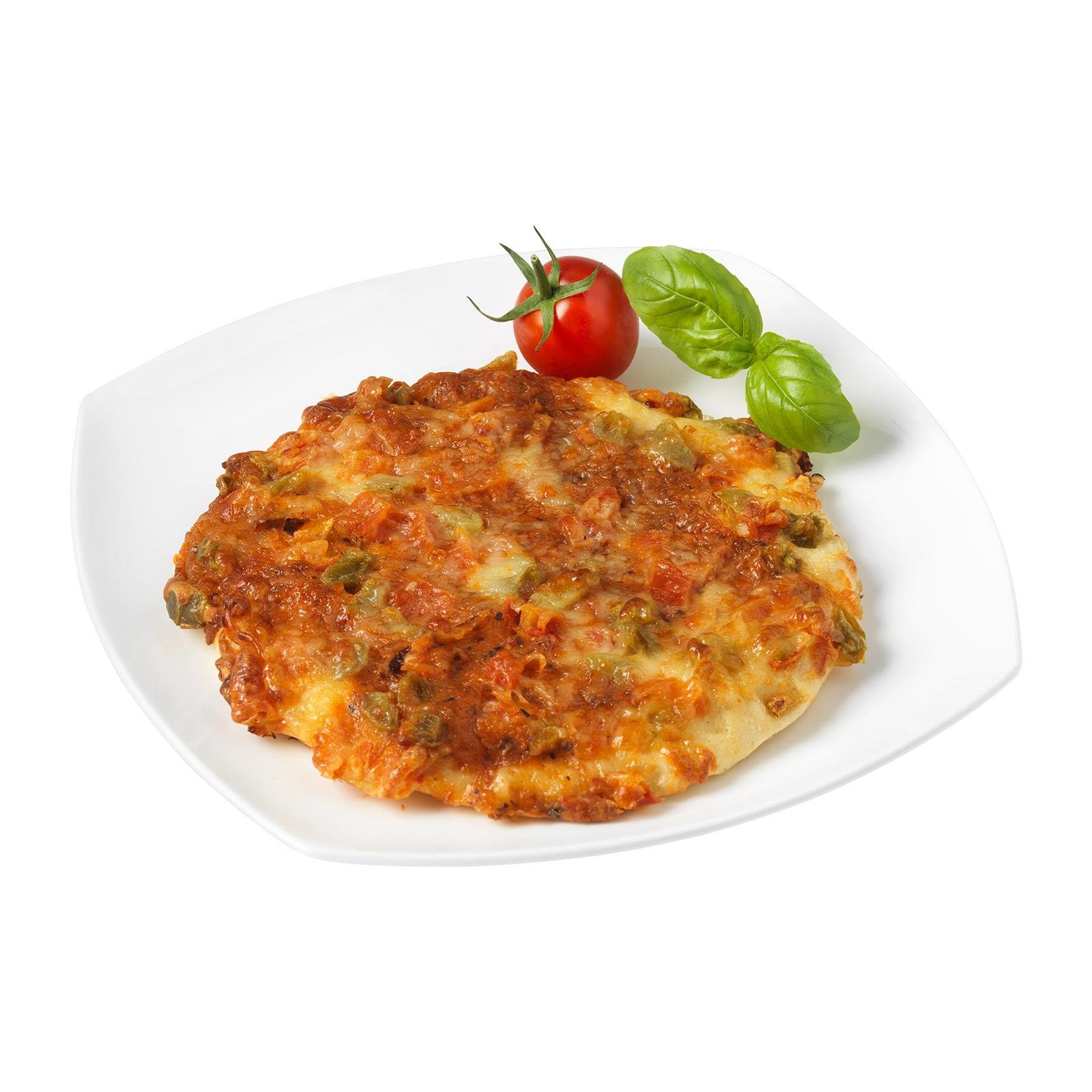 Pizzasemmel Mozzarella und Tomaten
