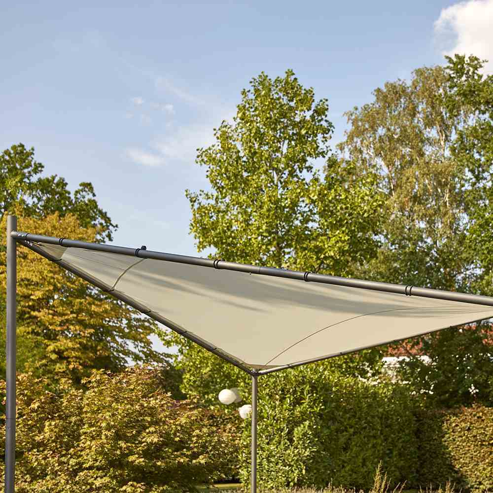 Pavillon BERLINO - hellgrau-grau - 3x3 Meter
