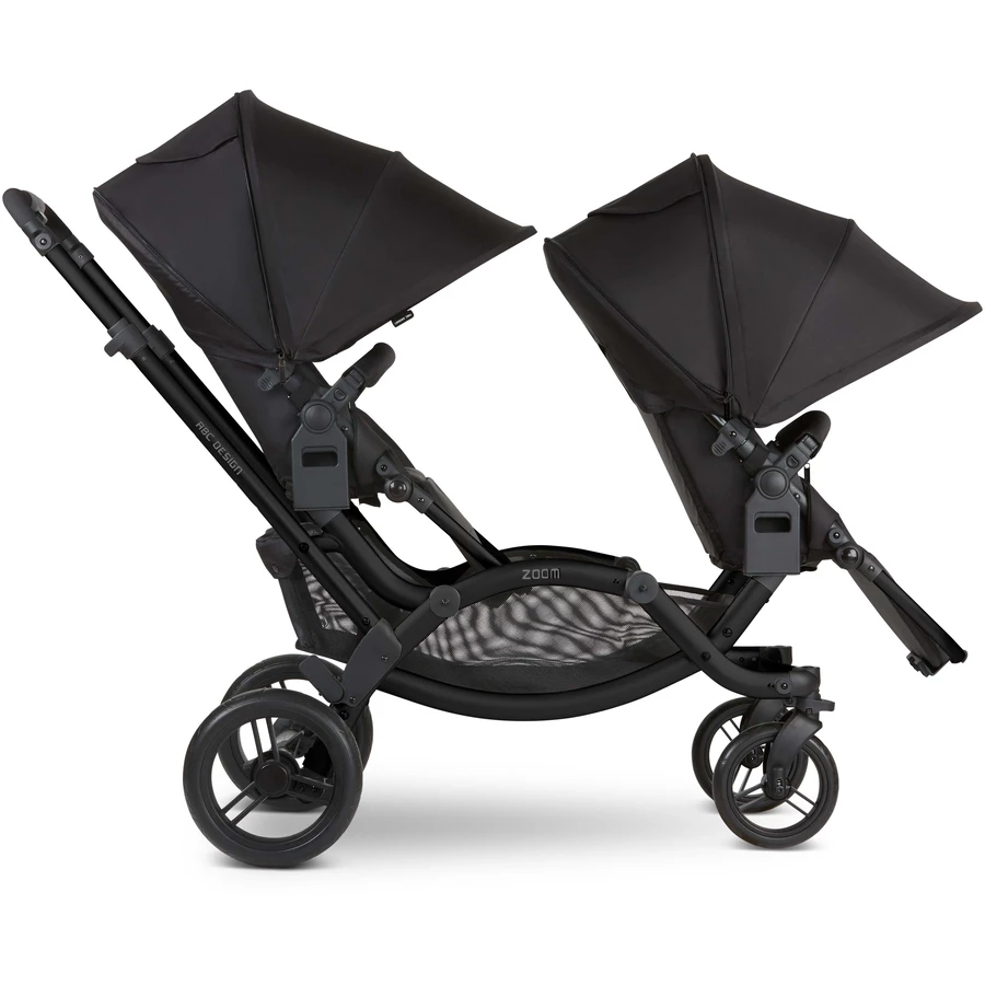 ABC DESIGN Geschwisterwagen Zoom BlackBlack inklusive Wheelblades