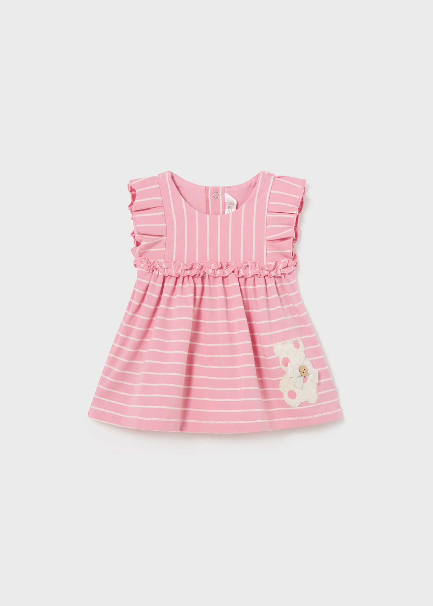 Vestido Better Cotton para recém-nascido com estampa de milho