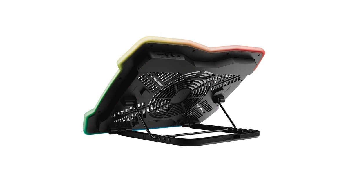 TrustGXT 1126 Aura laptopkoeler  (Zwart, RGB)
