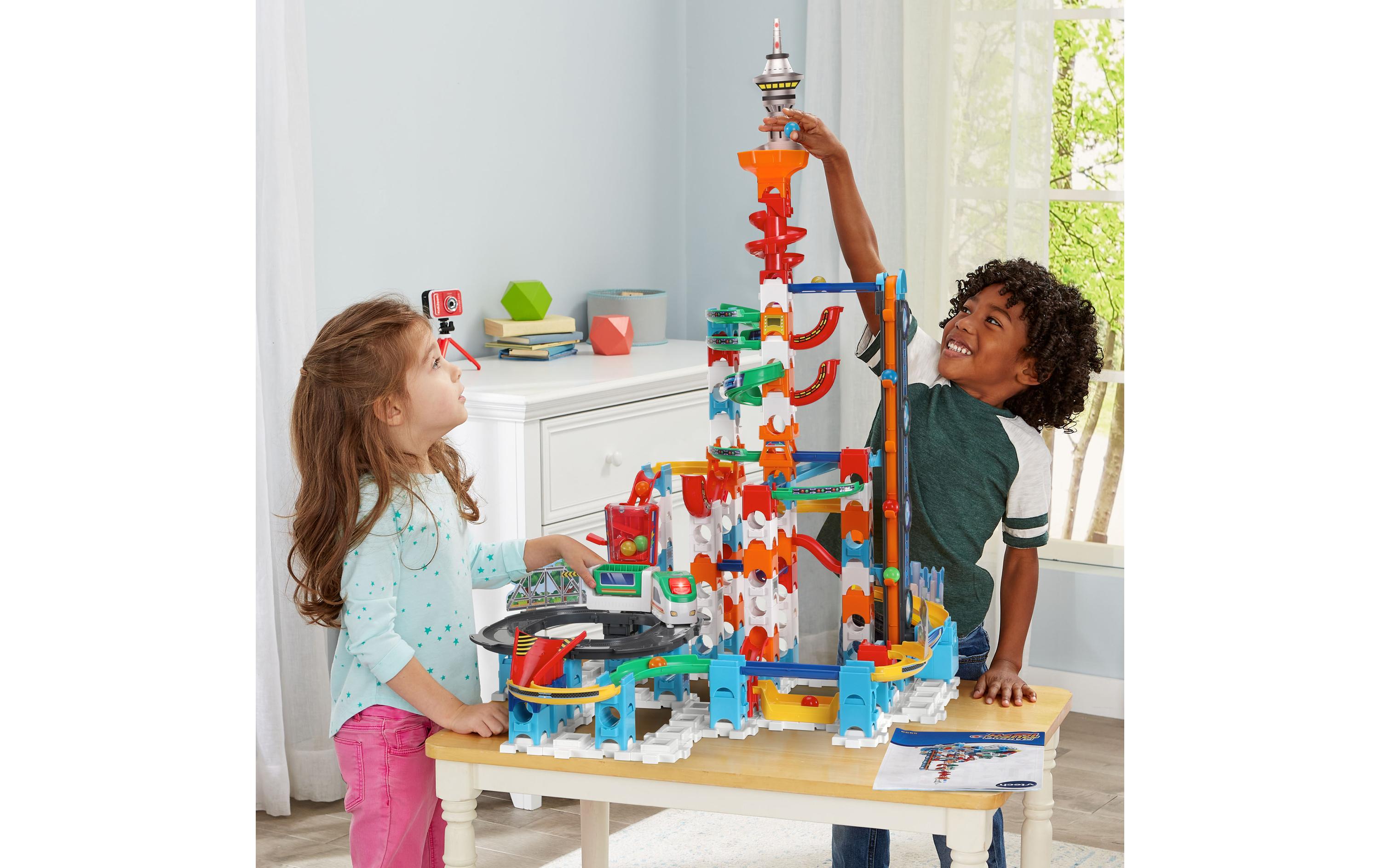Kugelbahn Marble Rush Super Sky Tower Set XL300E -DE-Interaktive Murmelbahn