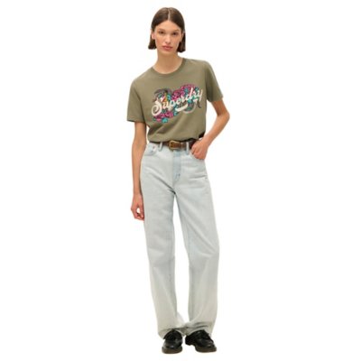 Tee-shirt à manches courtes femme Tattoo Script Relaxed SUPERDRY
