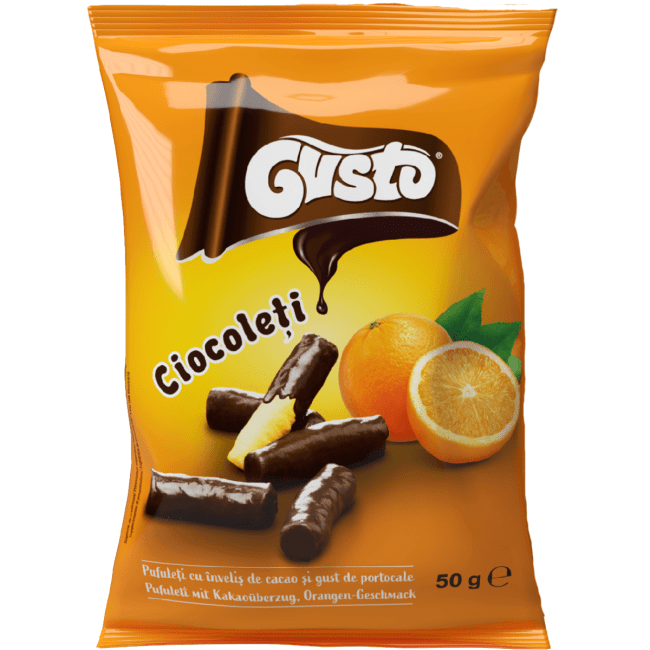Gusto Ciocoleti Sinaasappel 50g