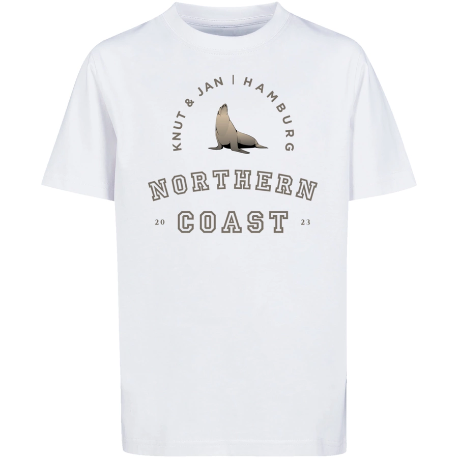 F4NT4STIC T-Shirt Robbe Knut & Jan Hamburg weiß