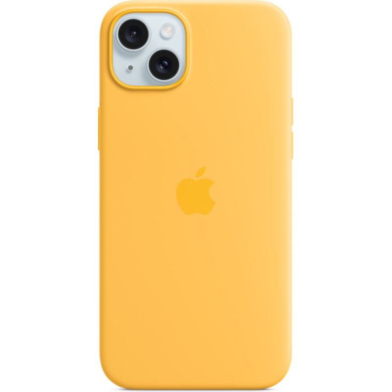 Apple Coque en silicone avec MagSafe pour iPhone 15 Plus - Rayon de soleil