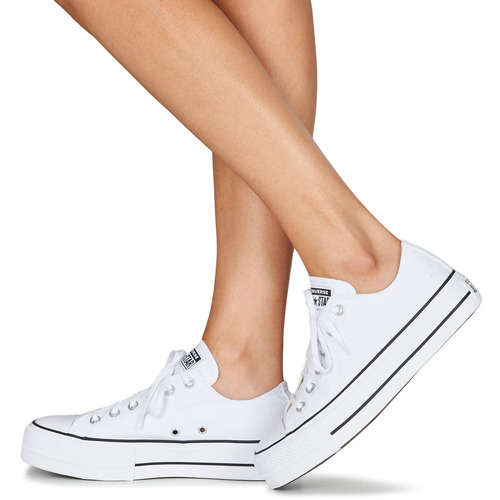 Converse - CHUCK TAYLOR ALL STAR LIFT CANVAS OX - Blanc