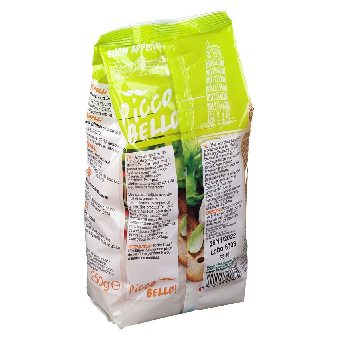 Damhert Spirelli Pasta glutenfrei