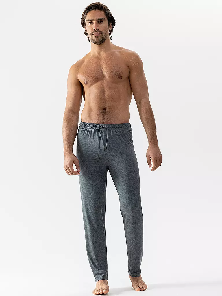 MEY Pyjamahose JEFFERSON quartz melange grau