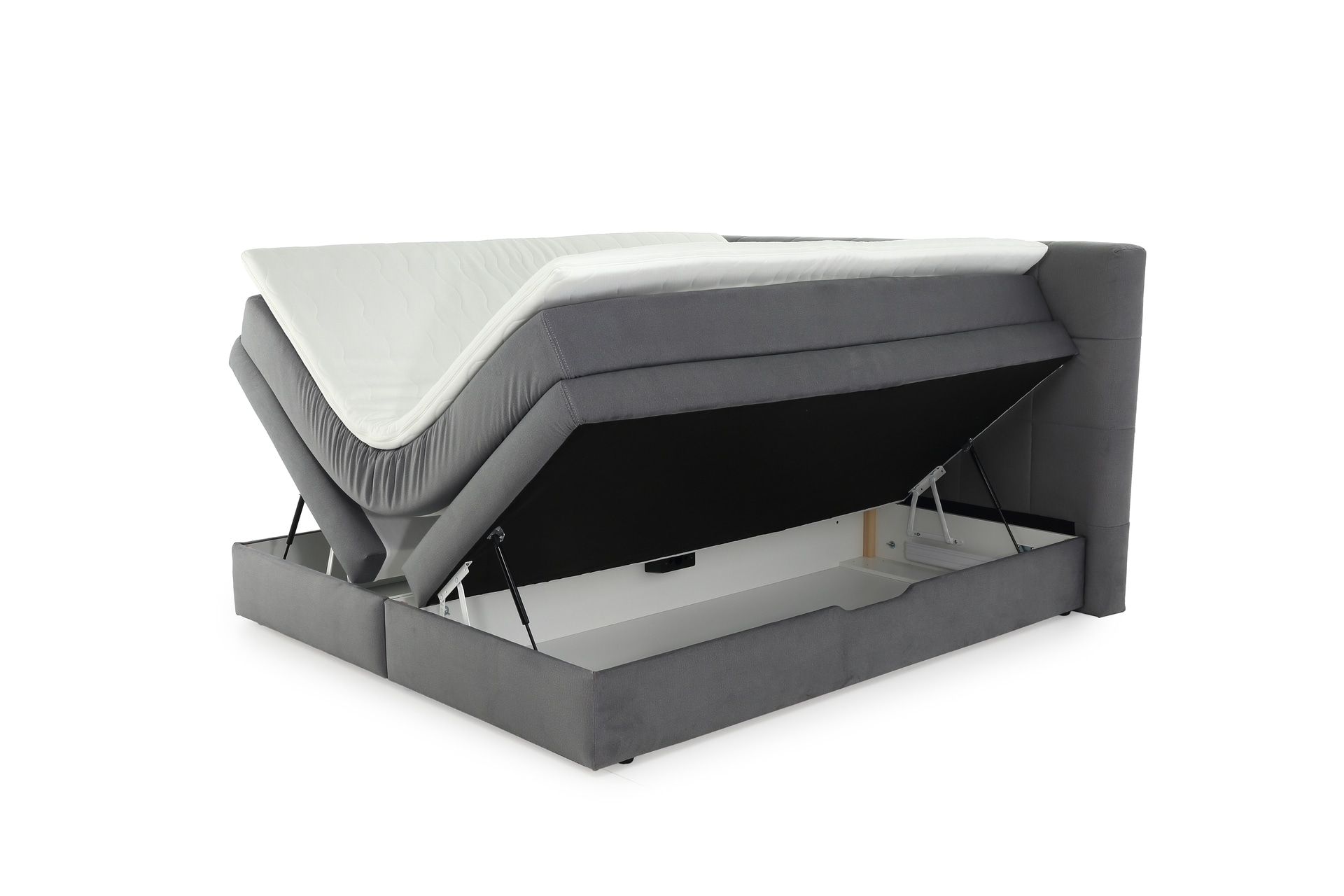 Boxspringbett AMY 180 x 200 cm grau