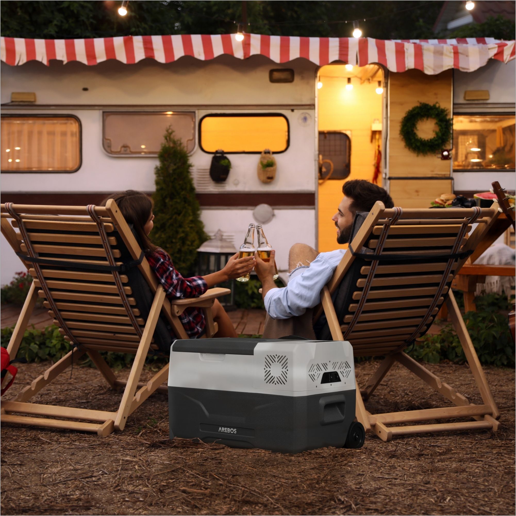 Kompressor Kühlbox mit Rollen 27 L