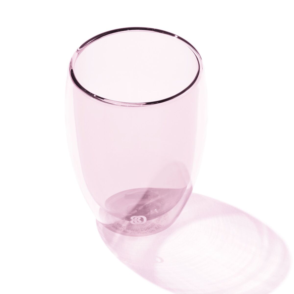 PAVINA dobbeltvegget glass 35 cl 2-pakning, rosa
