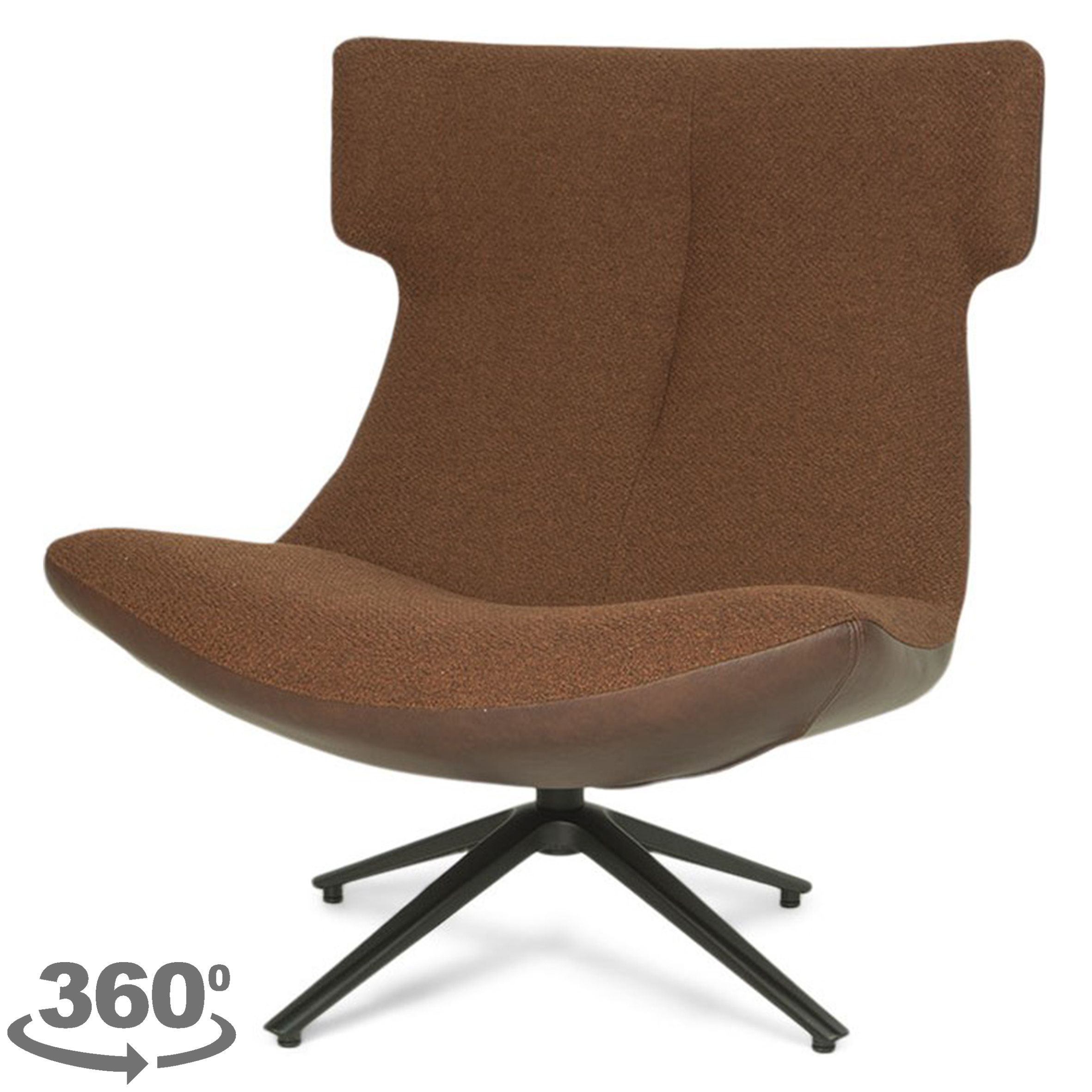 Draaifauteuil Lowie B83 x D83 x H96 cm