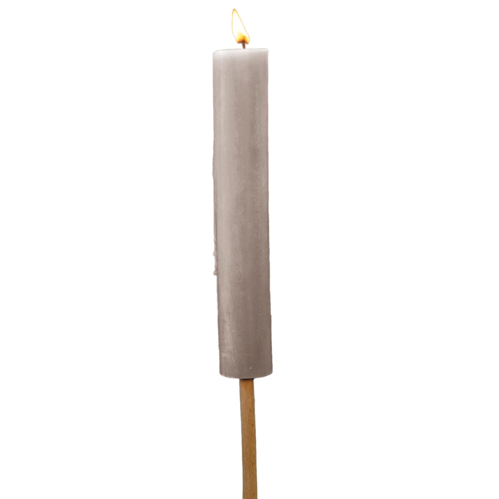 Kerzenfackel - grau - 68 cm