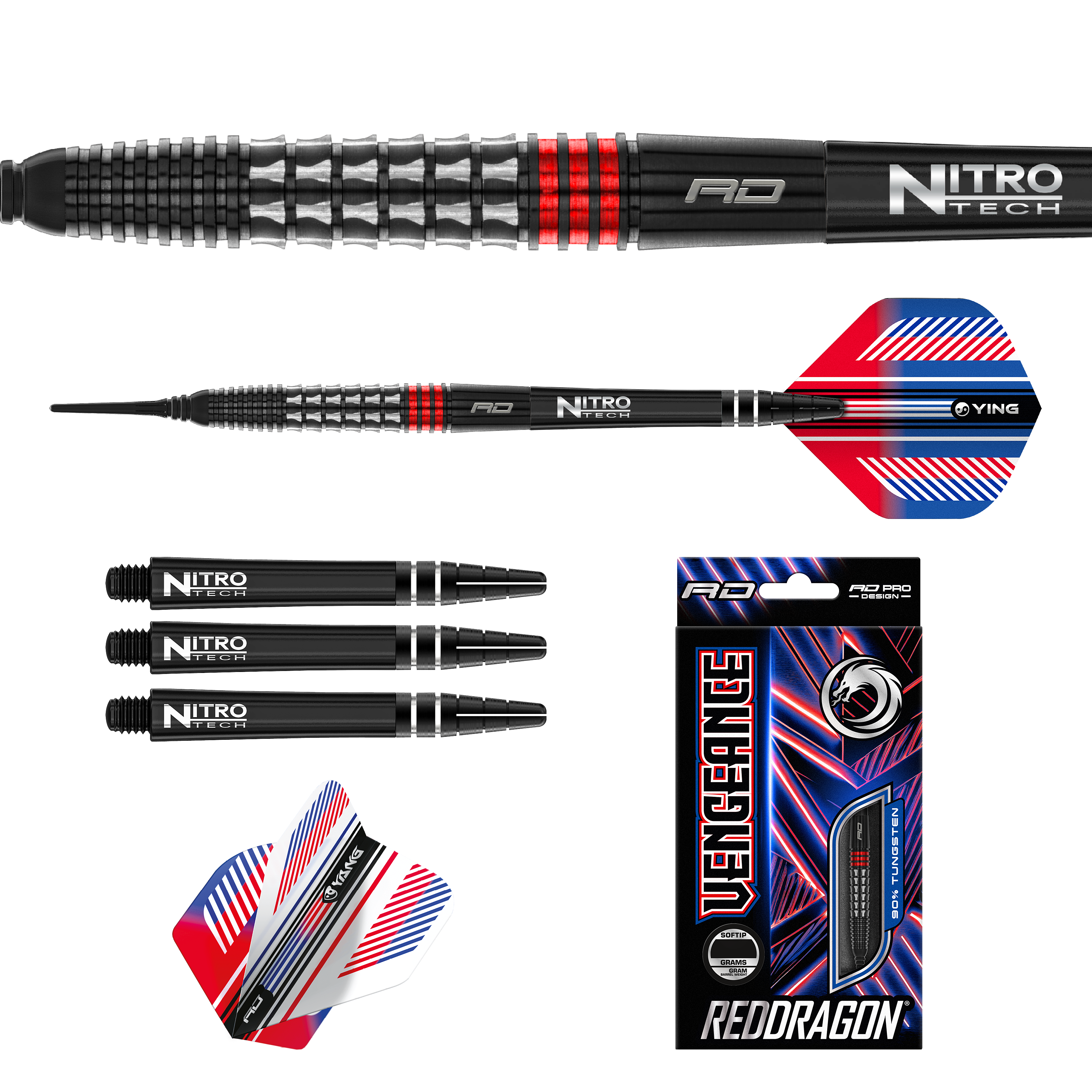 Red Dragon - Vengeance Red - Softdart