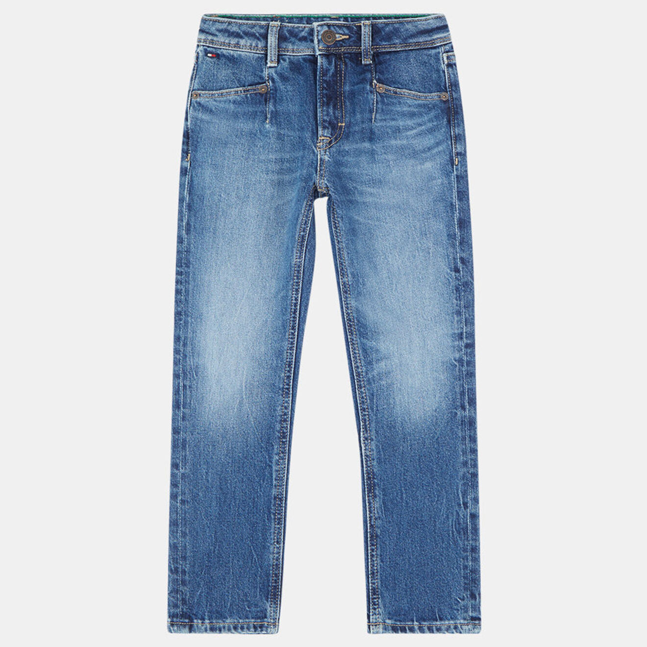 Tommy Hilfiger Jean droit en Coton stretch Harper délavé bleu