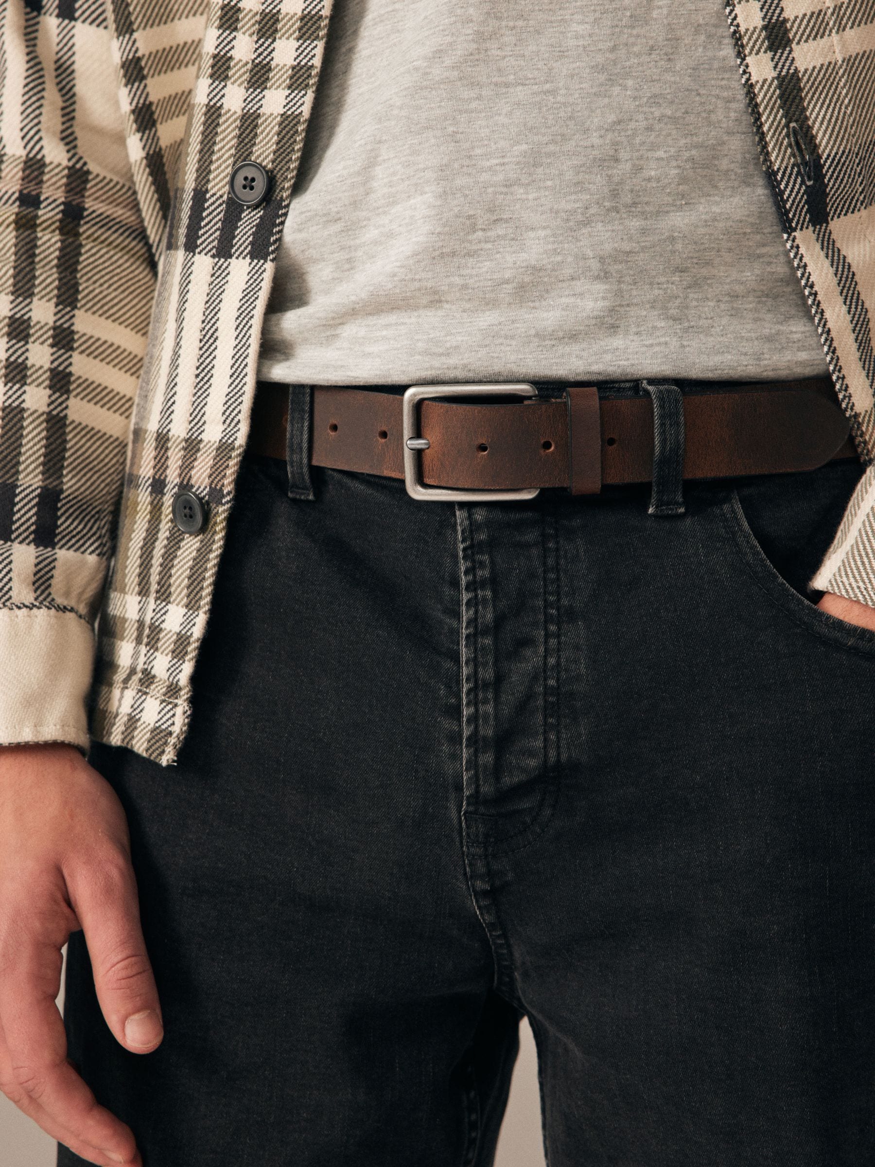 Bruin - Burnished Leather Belt
