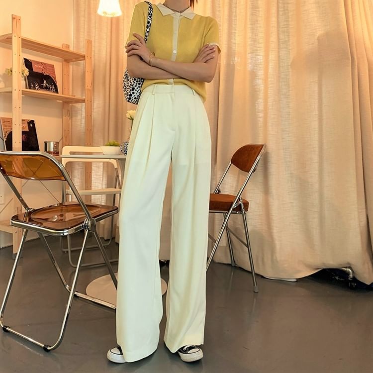 OUREA - Wijde pantalon met hoge taille