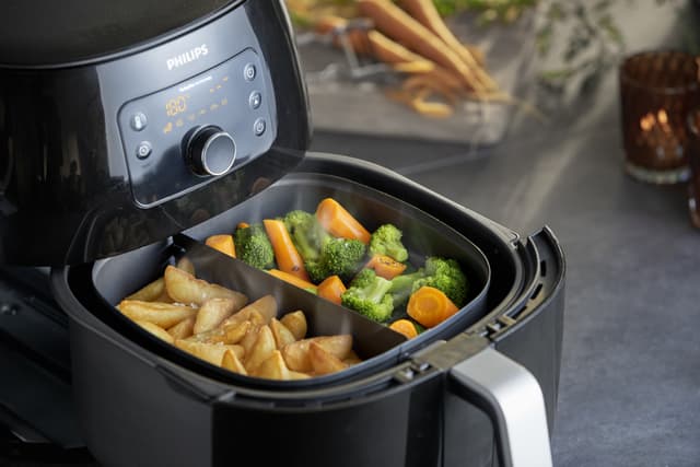 Philips To-etagers stativ med kurveinddeler til Airfryer 7.3L HD9950/00