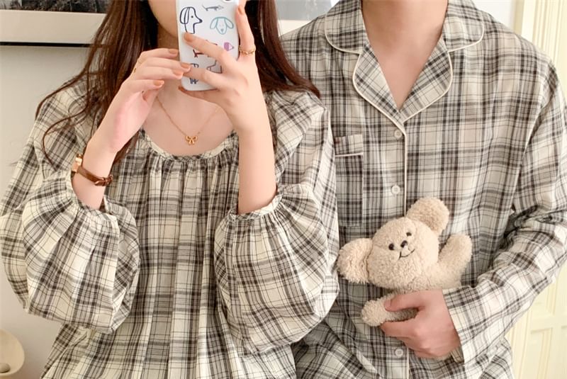 Sadelle - Bijpassende geruite pyjamaset voor koppels