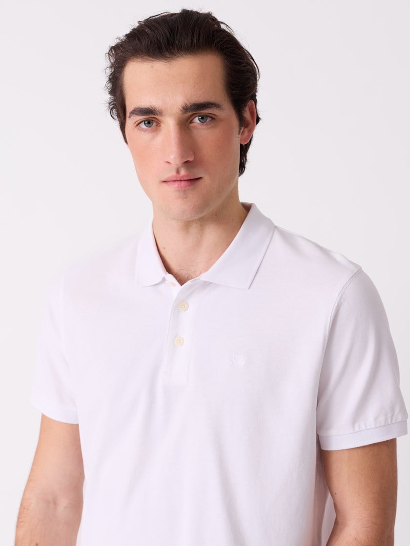 Lamonte pique Bright White