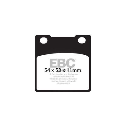 Plaquettes de freins EBC Organique avant