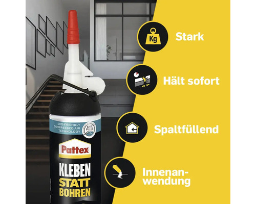 Pattex Montagelijm in plaats van boren Wit 133 g
