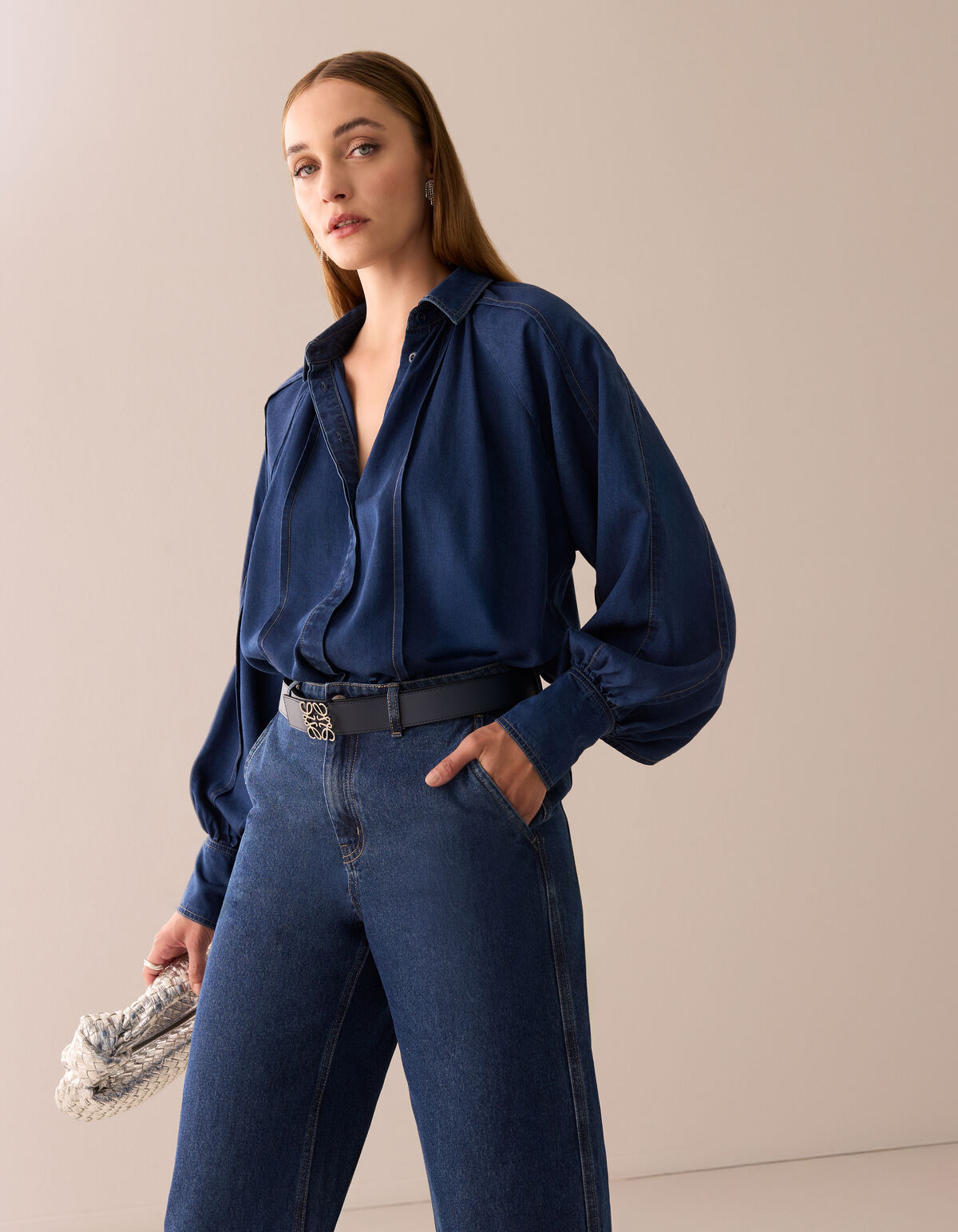 Stitch Blouse Blauw By Mieke