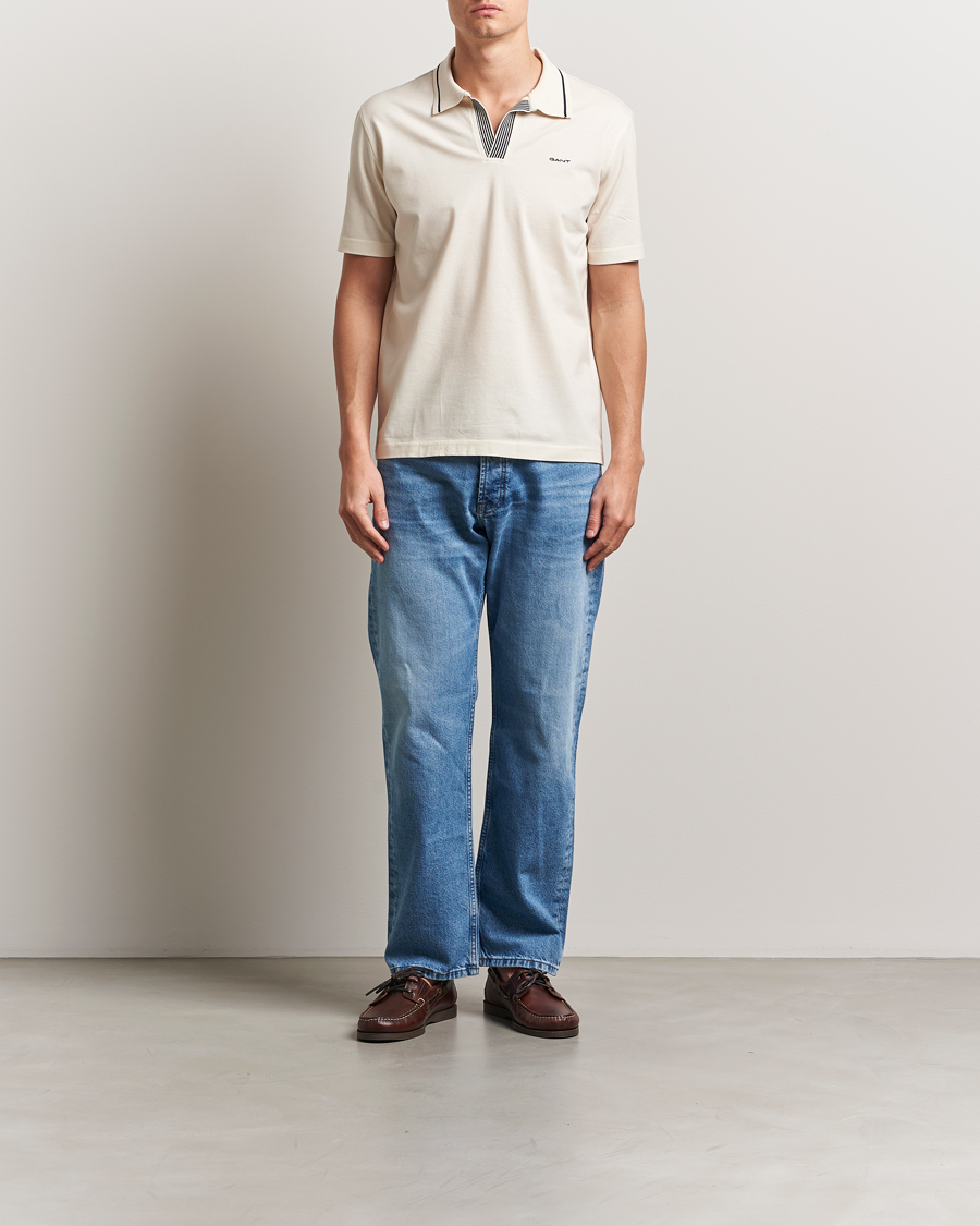 GANT Tipping Polo Cream