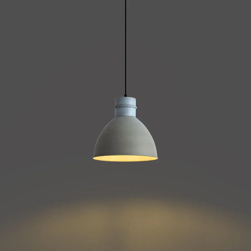 Qazqa hanglampen dory grijs e27