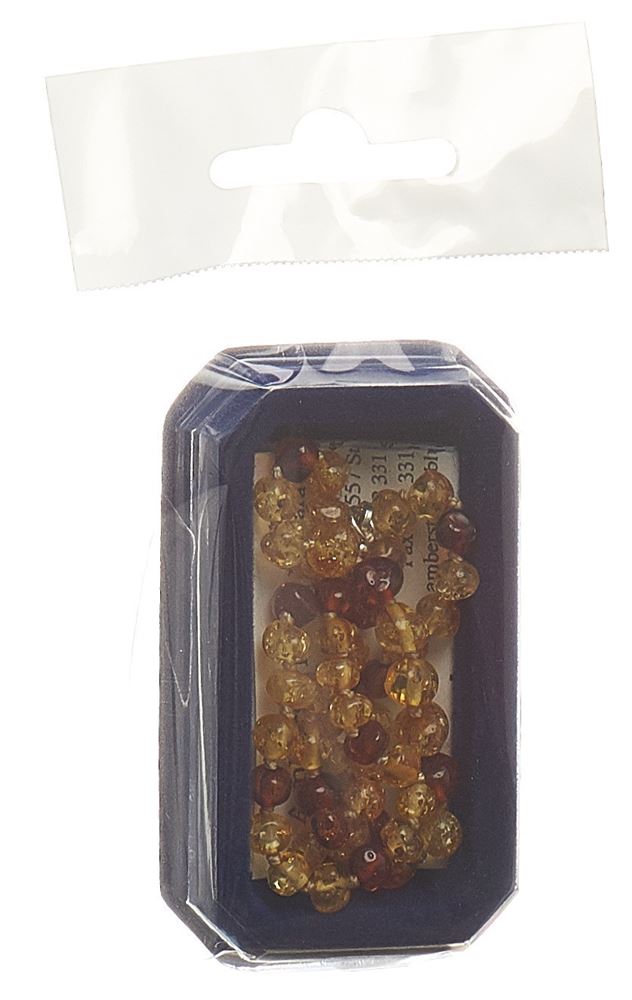 AMBERSTYLE Bernsteinkette citrin cognac 36cm mit Karabinerverschluss 1 Stk