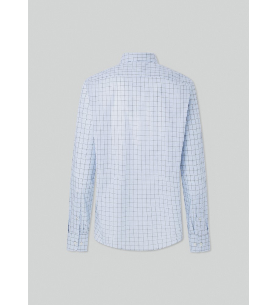 Camisa Hackett Azul Slub