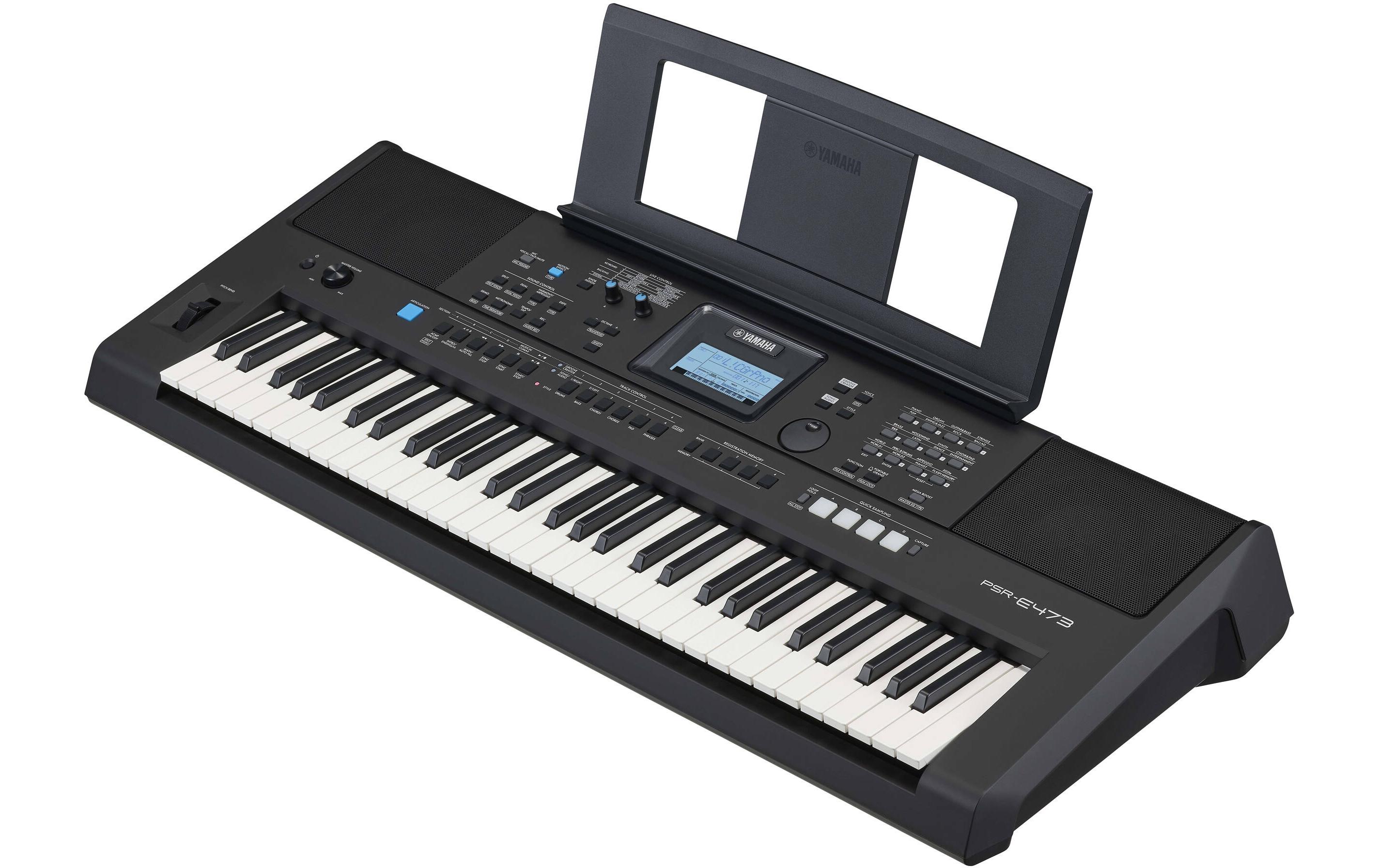 Keyboard PSR-E473<br>Portables Keyboard mit Anschlagdynamik