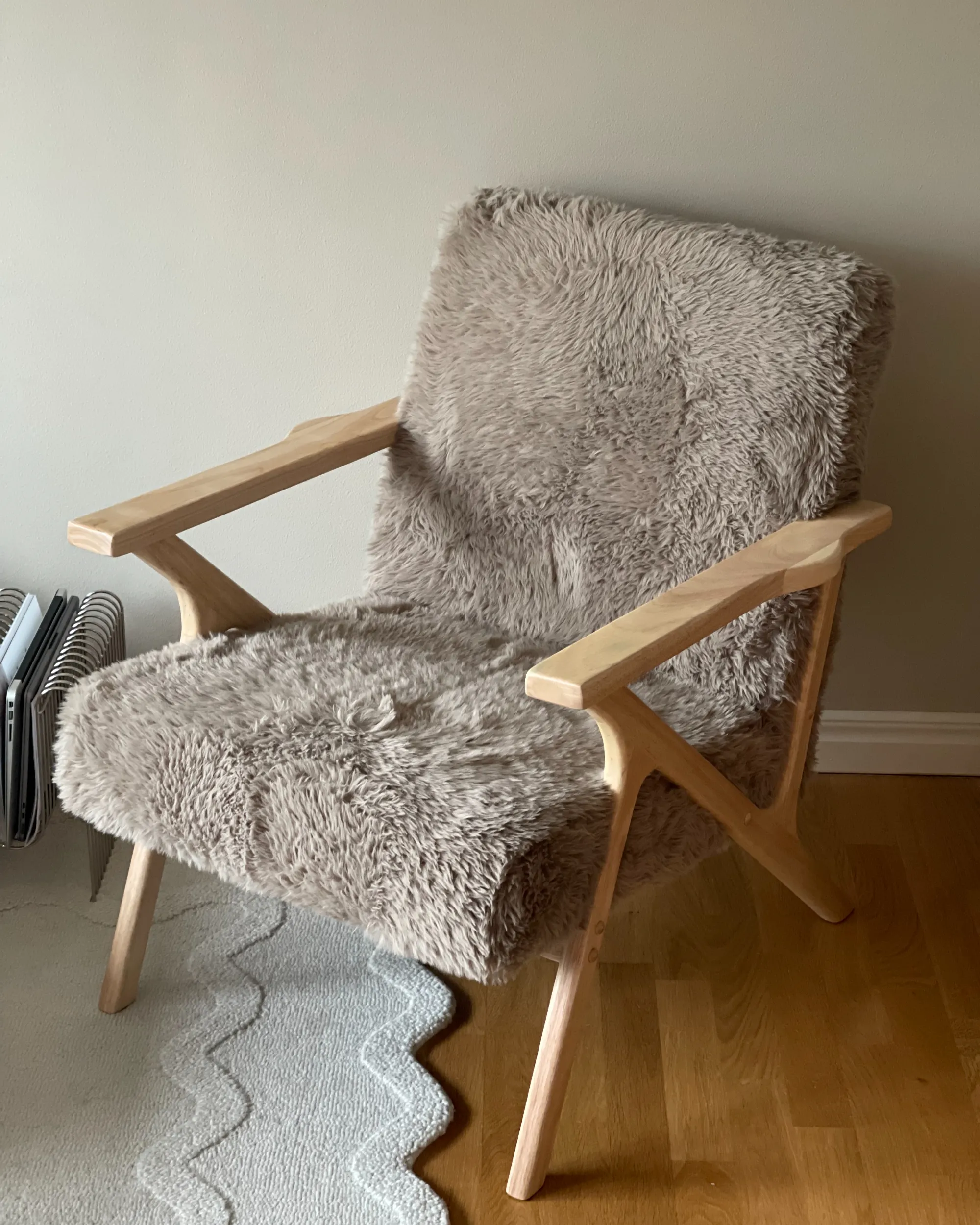 Fauteuil KISA Nepbont Taupe