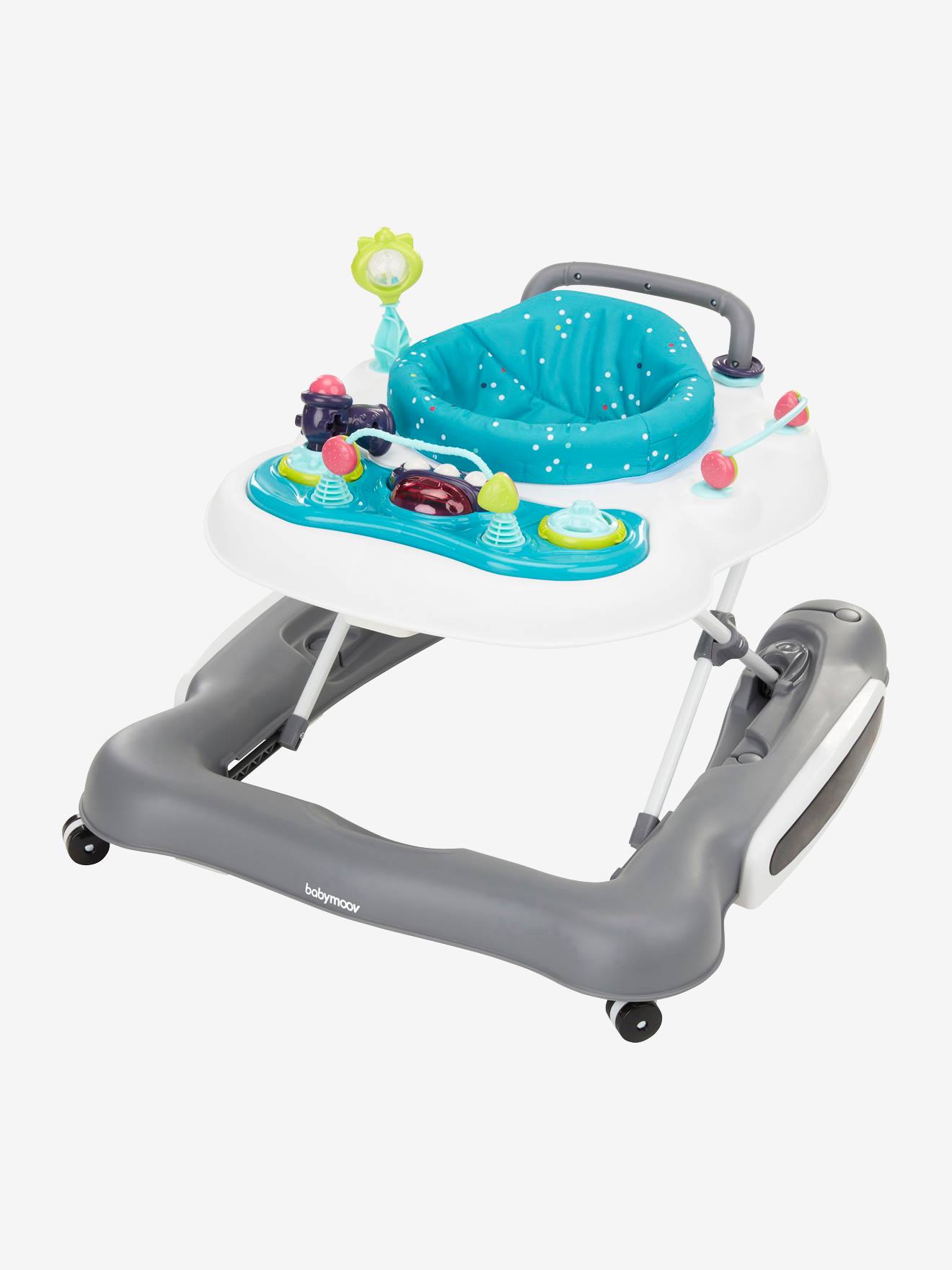 Andador/Cadeira de Passeio 5 em 1 BABYMOOV, Azul Forte com Estampa