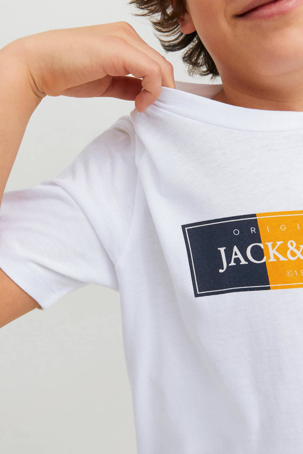 JACK & JONES T-shirt JORCODYY met printopdruk wit