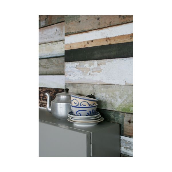 Studio Ditte Behang Sloophout Zwart / Wit